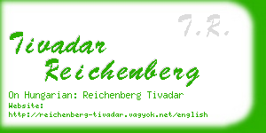 tivadar reichenberg business card